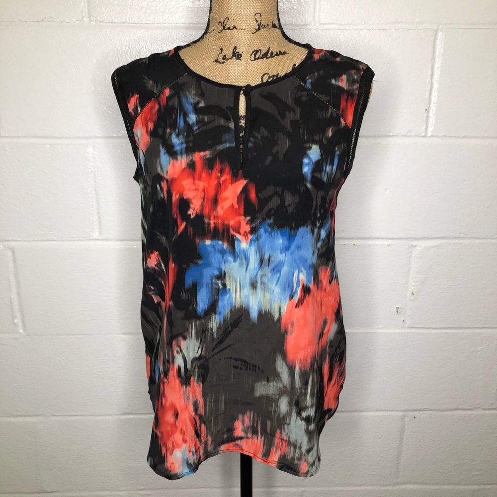 J. Crew Silk Sleeveless Top Keyhole Neck size 4